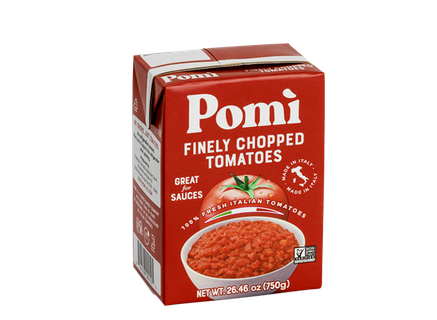 Finely chopped tomatoes