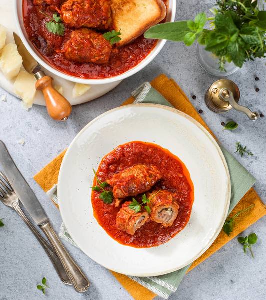 Braciole pugliesi con salsa