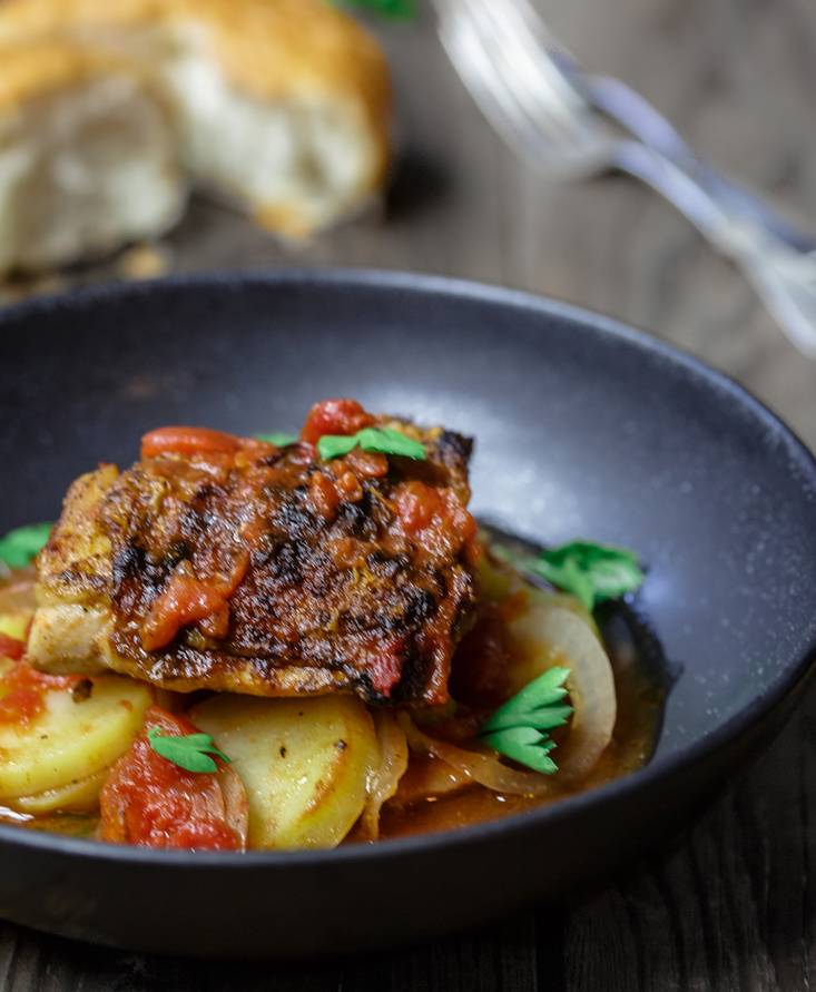 Mediterranean Chicken and Potato Casserole