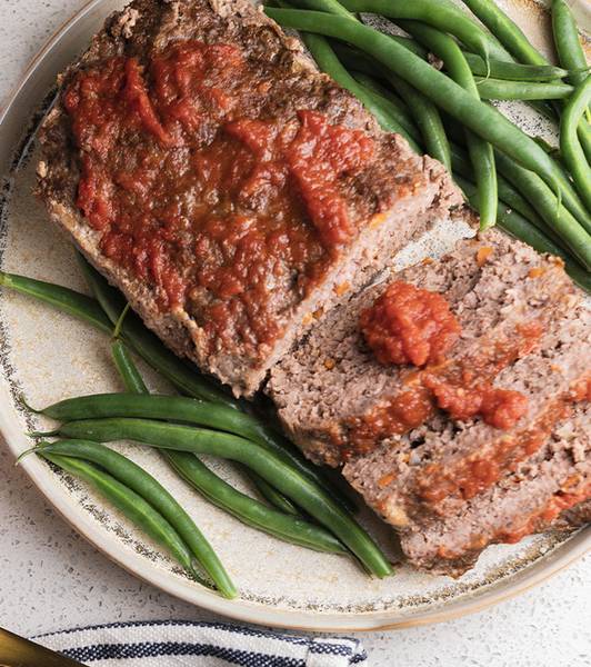 Classic Meatloaf with Marinara Sauce