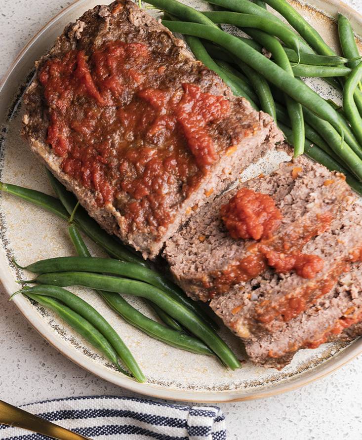 Classic Meatloaf with Marinara Sauce