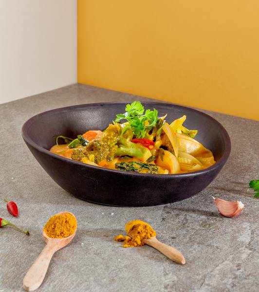 Curry de frutas y verduras