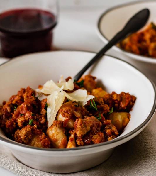 Gnocchi with Spicy Pork Ragu