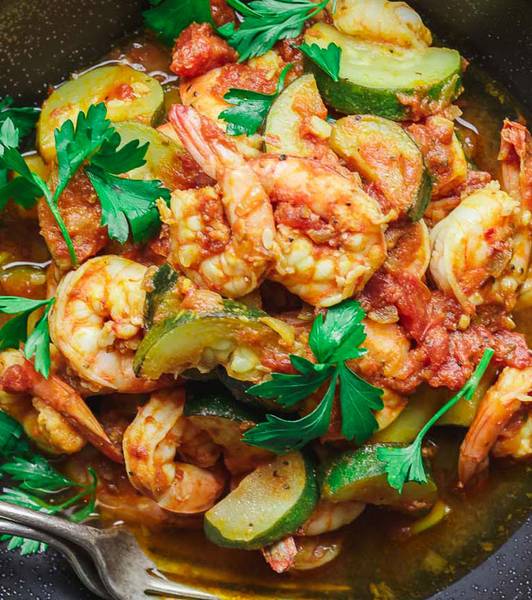 Italian-Style Shrimp and Zucchini