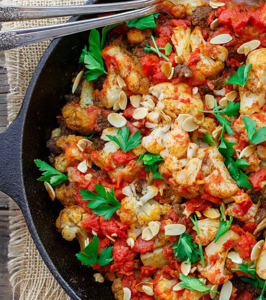 Mediterranean Tomato and Cauliflower Casserole