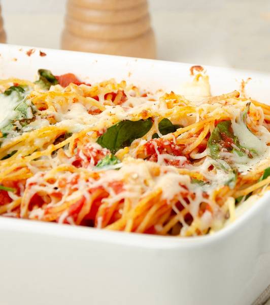 Oven Baked Spaghetti