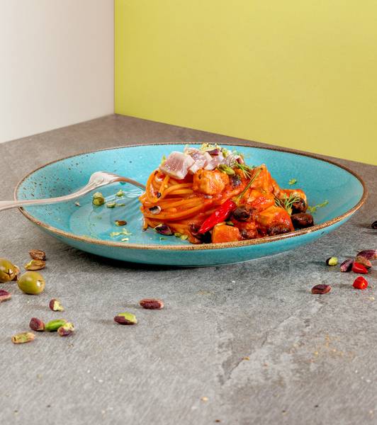 Spaghetti with Sicilian Tuna Sauce