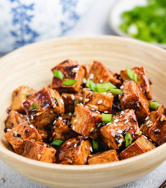 Tofu and Asparagus Sautée