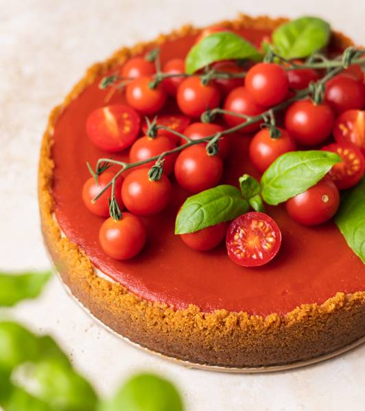 Vegan Tomato Cheesecake