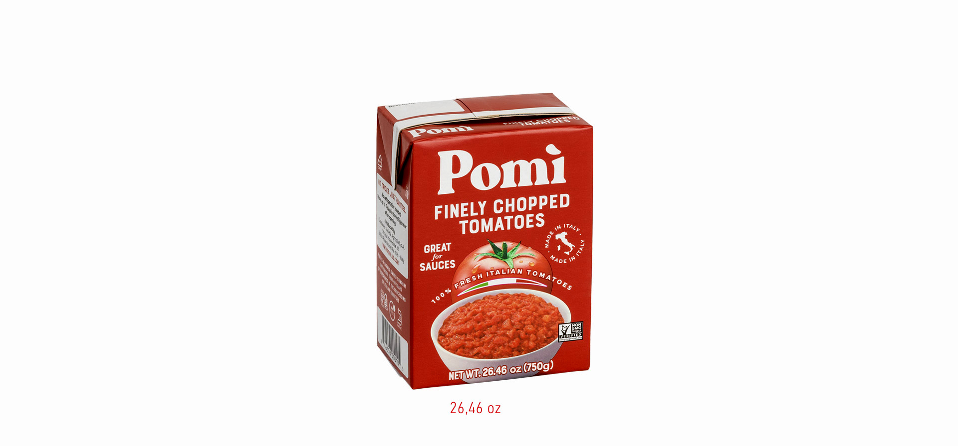 Finely chopped tomatoes